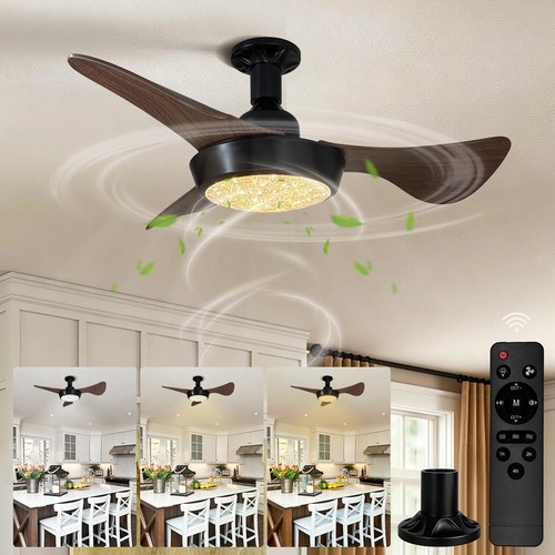 Socket fan light with remote - fan,
